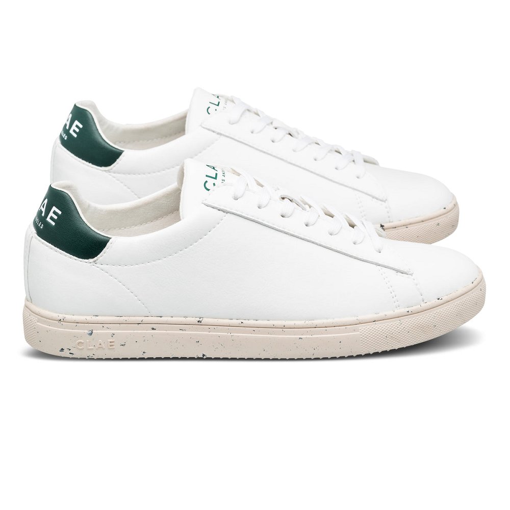 CLAE BRADLEY VEGAN Shoes Mens USA109-S75 In White Trekking Green